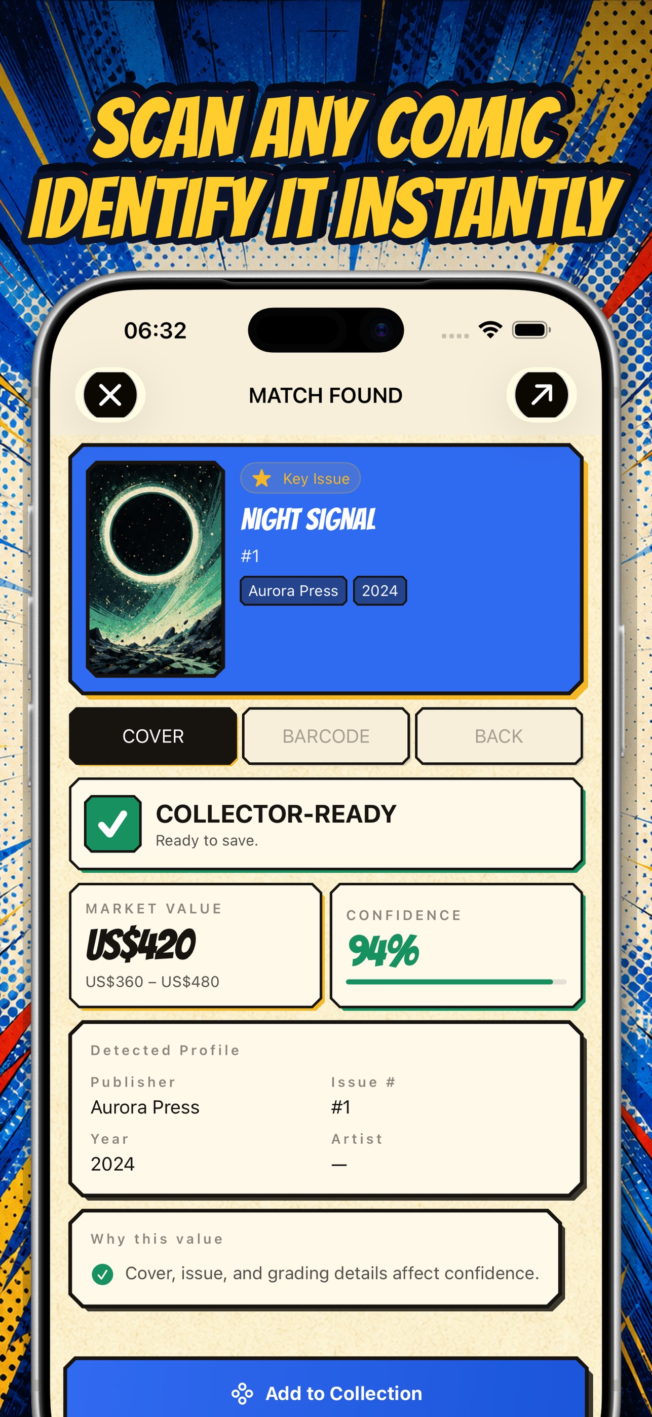 Screenshot 1 of Comic Book Value Scanner ++