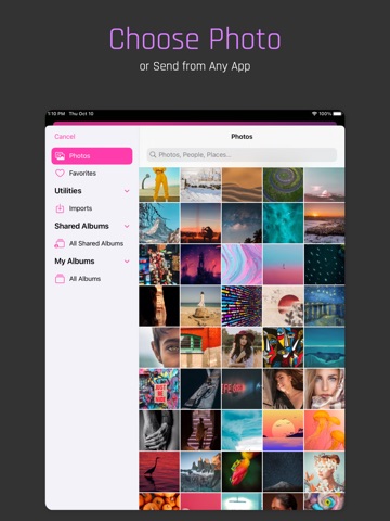PhotoSplit for Instagram iPad screenshot