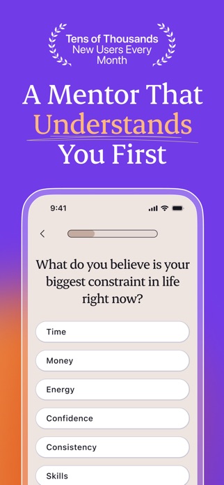 Purpose: Your AI Mentor Screenshot 2 of 5