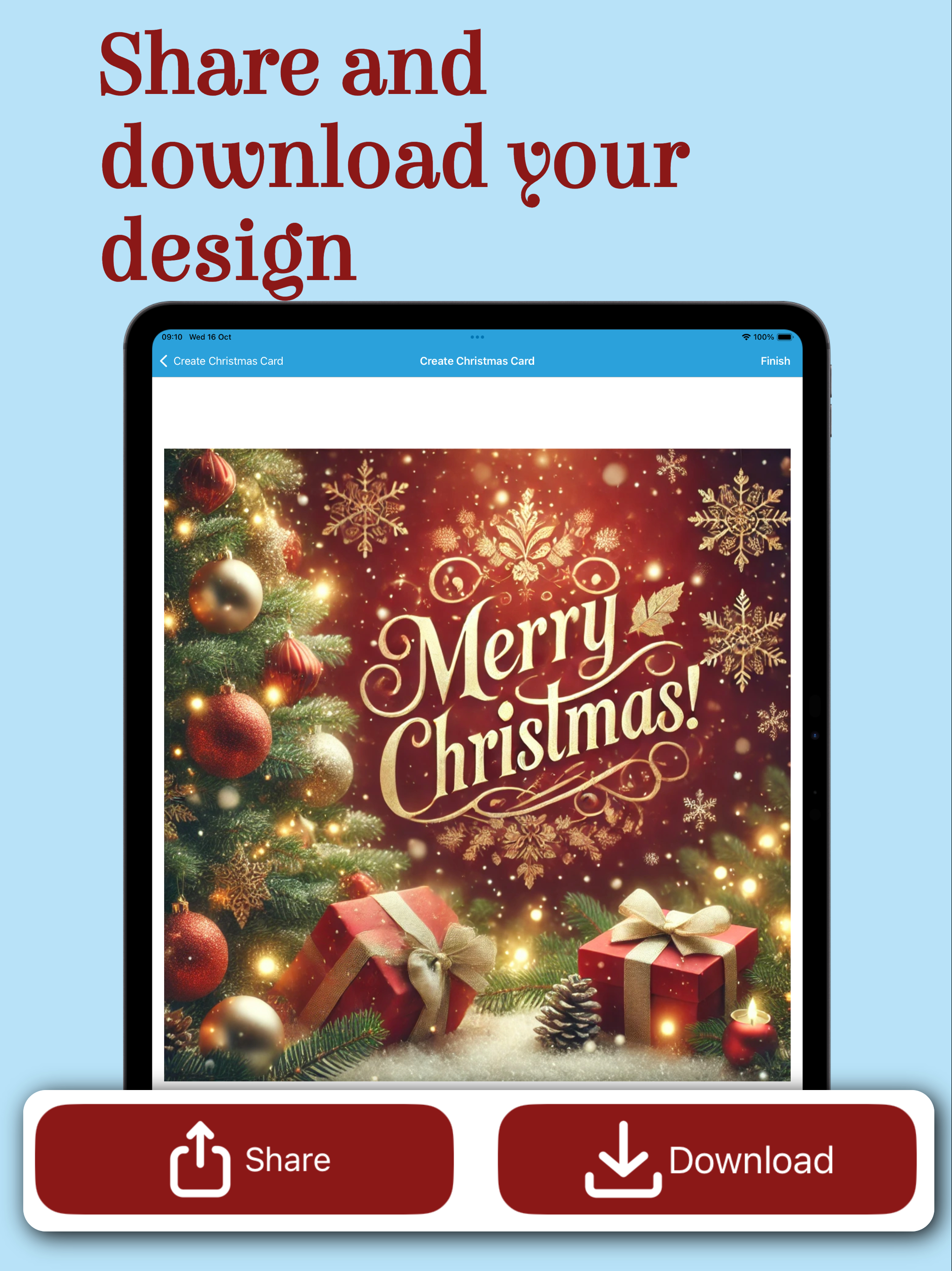 Christmas New Year Card Maker