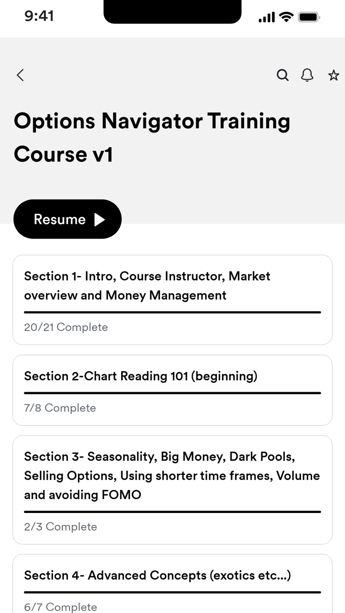 University of Options