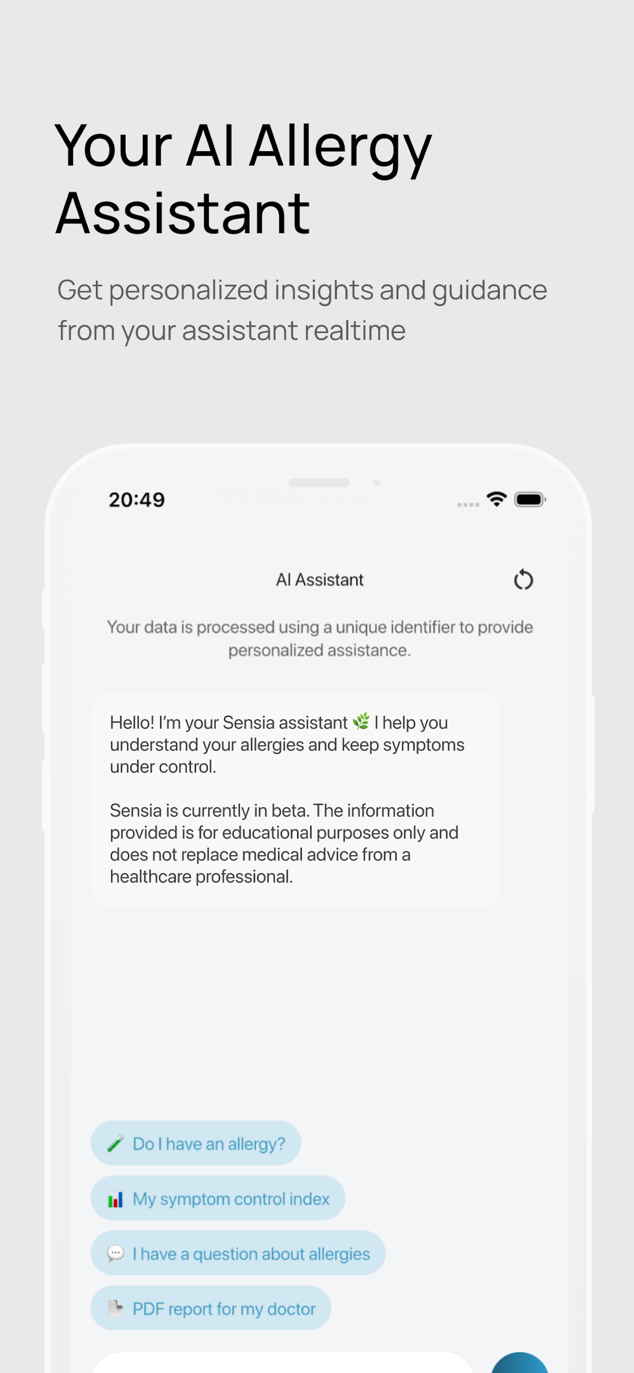 Sensia: Allergy & Pollen