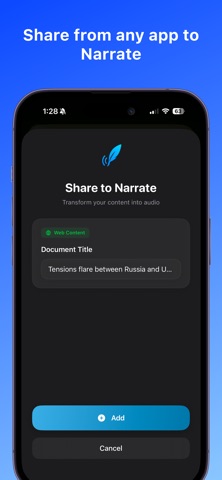 Narrate: Text to Speech Reader Screenshot 4 of 5