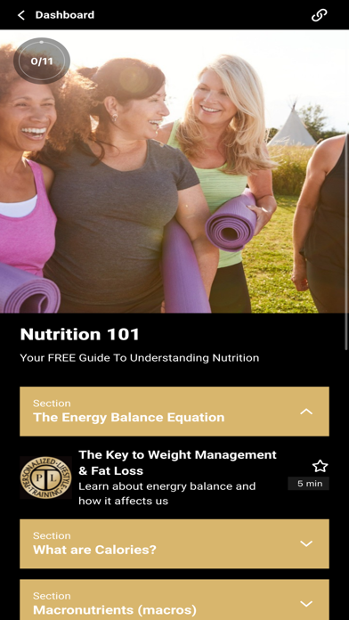 PLT Nutrition Dashboard App Screenshot