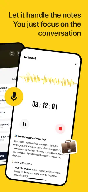NoMeet – AI Meeting Note Taker screenshot 2
