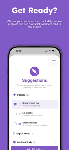 Lent 2026: 40 Day Tracker screenshot