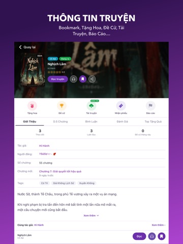 Tiệm Truyện Chữ iPad screenshot 3