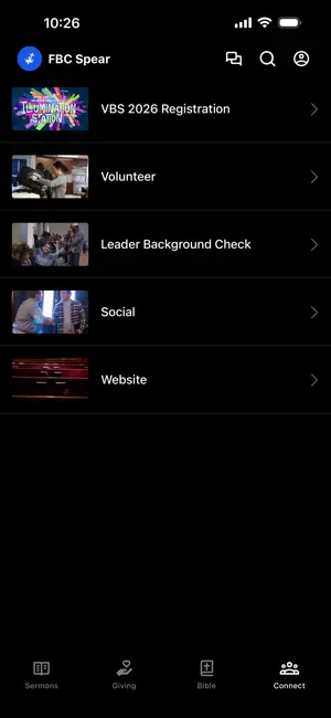 First Baptist Church Spearman screenshot 2