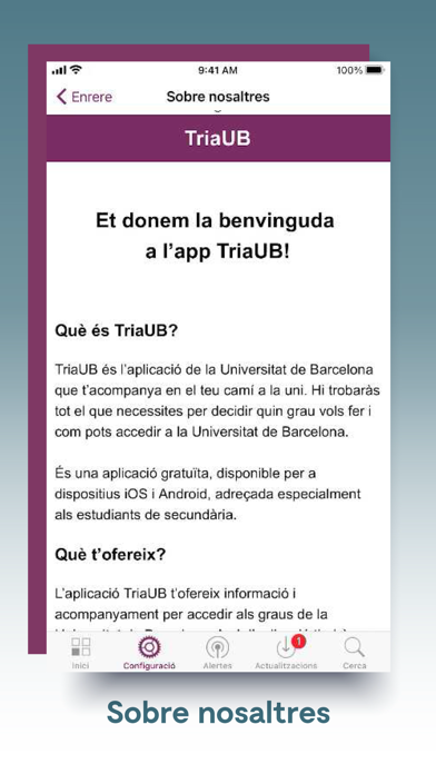 TriaUB | Accés a la Uni Screenshot