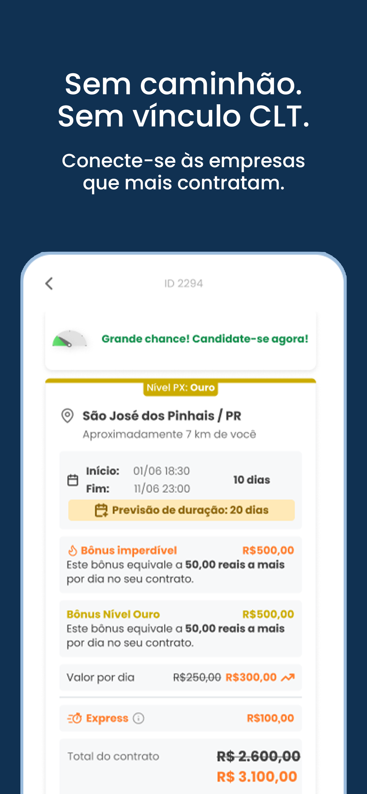 Motorista PX - Você só dirige!