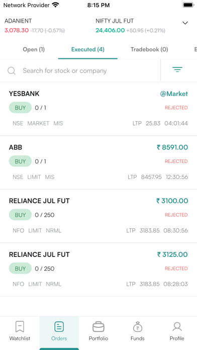 JLite - Stocks, MTF, F&O Screenshot