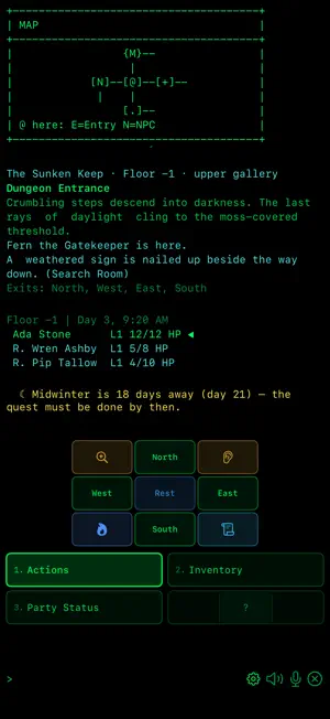 DnD RPG: Text Adventure screenshot 1