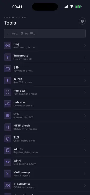 Network Tools: Net Toolkit screenshot 1