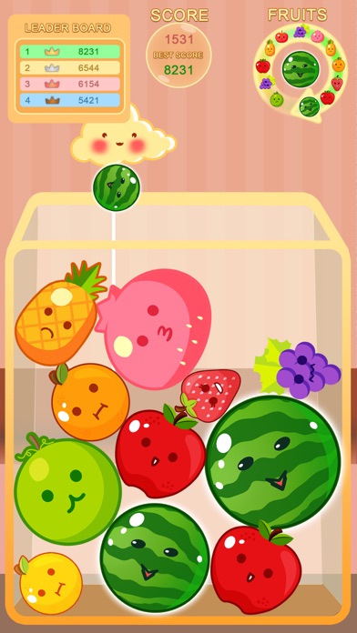 Watermelon Fruit Merge Game 3D Screenshot