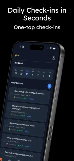 Lock In Daily - Habit Tracker screenshot 2