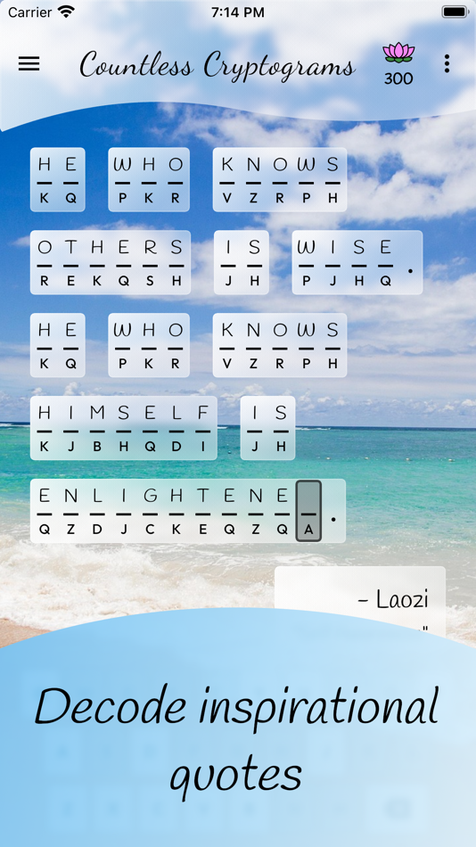 #1. Countless Calming Cryptograms (iOS) 由: David Michael Chatelain