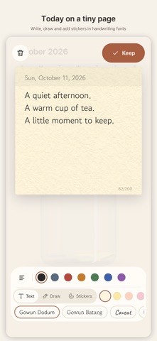Folded Days: Diary in a Jar, capture d'écran 2