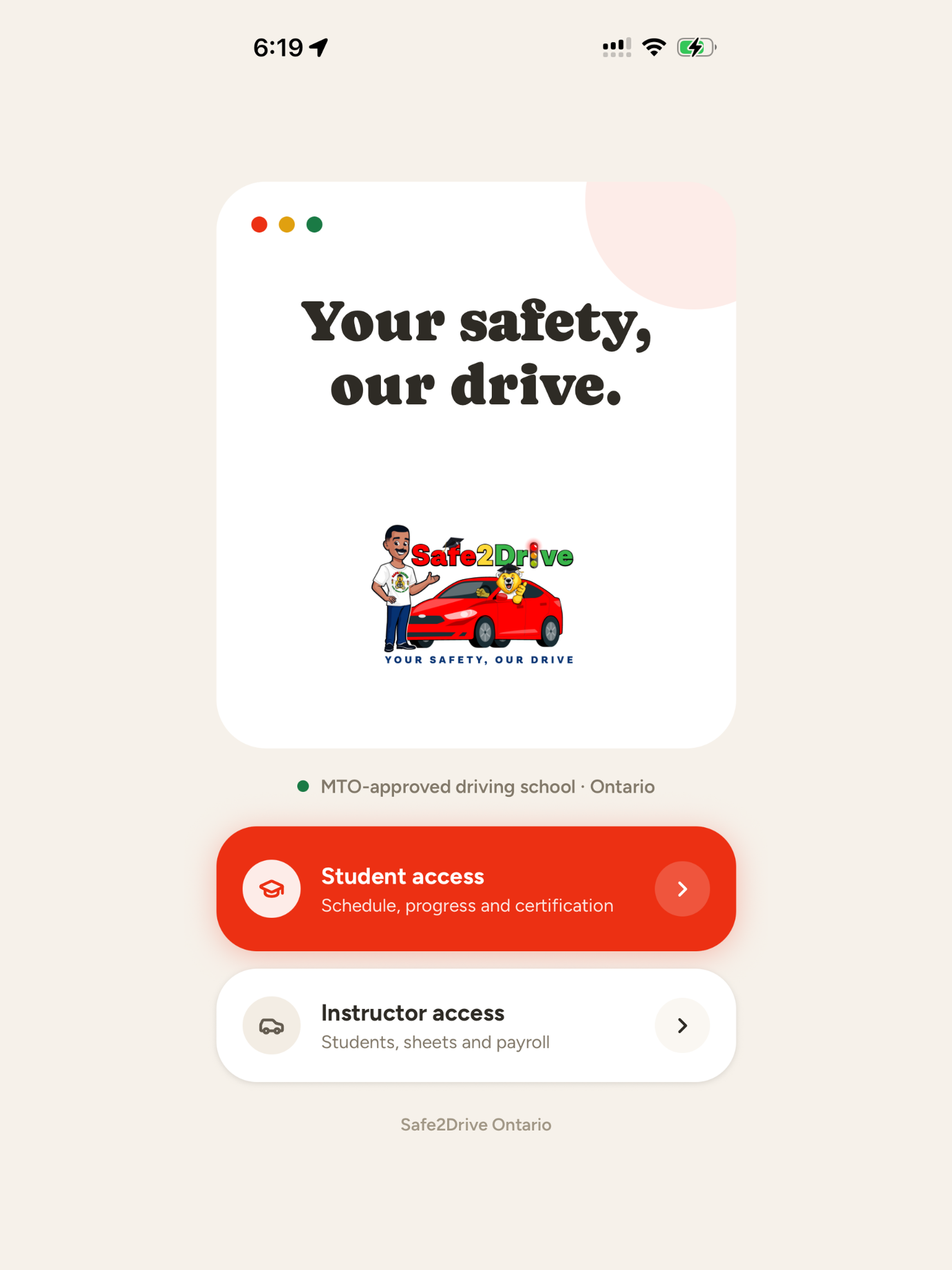 Safe2Drive Ontario screenshot 11