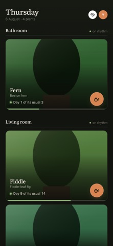 Oriora Plant Diary iPhone screenshot