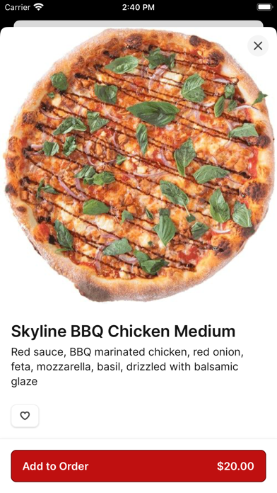 Pizzoco Pizza Parlor iPhone screenshot 4 - Food & Drink app