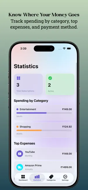 Subvera: Subscription Tracker screenshot 2