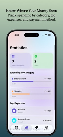 Subvera: Subscription Tracker screenshot