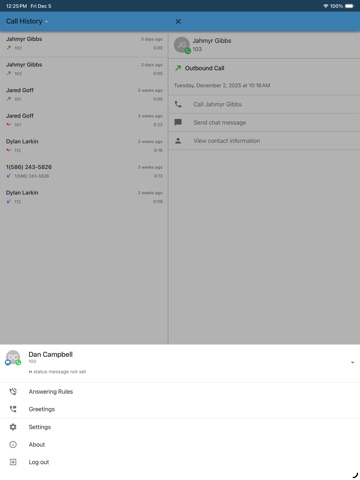 SmartComm UC Mobile iPad screenshot