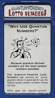 quantum powered lotto numbers iphone screenshot 2