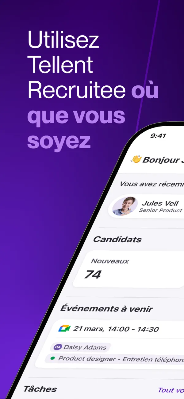 Screenshot #1 pour Tellent Recruitee