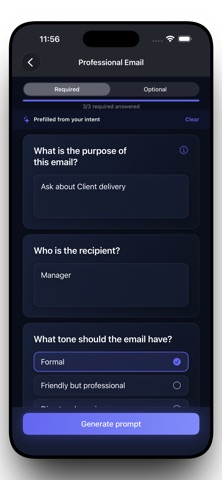 OnePrompt - AI Prompt Builder Screenshot 4 of 4