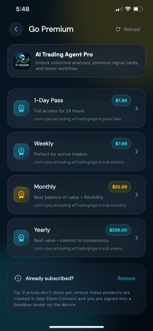 AI Trading Agent Screenshot 8 of 8