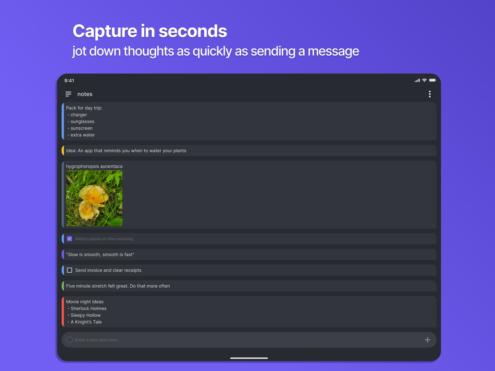 Notestream: Fast Notes to Self ipad screenshot 1