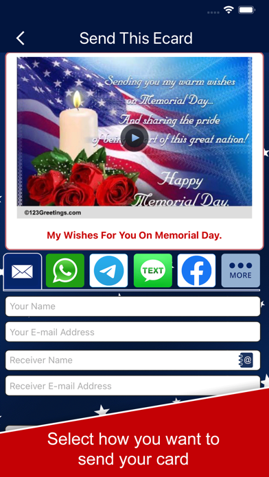 Memorial Day eCard & Greetings Screenshot