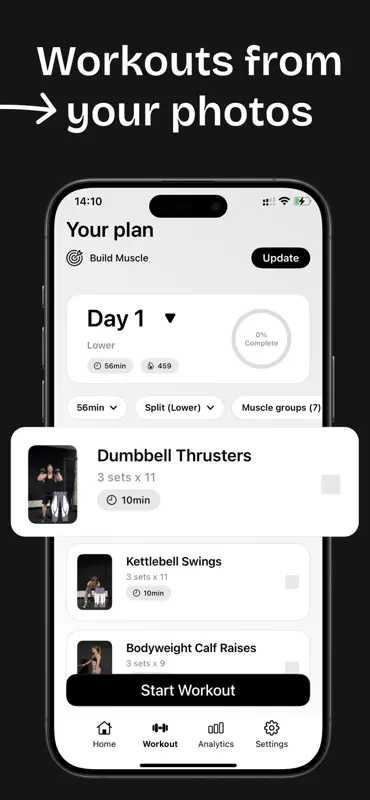 uFit AI: Gym Workout Tracker screenshot 4 of 10