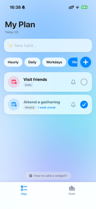 MicroHabit - Daily Tracker Screenshot 1 of 6