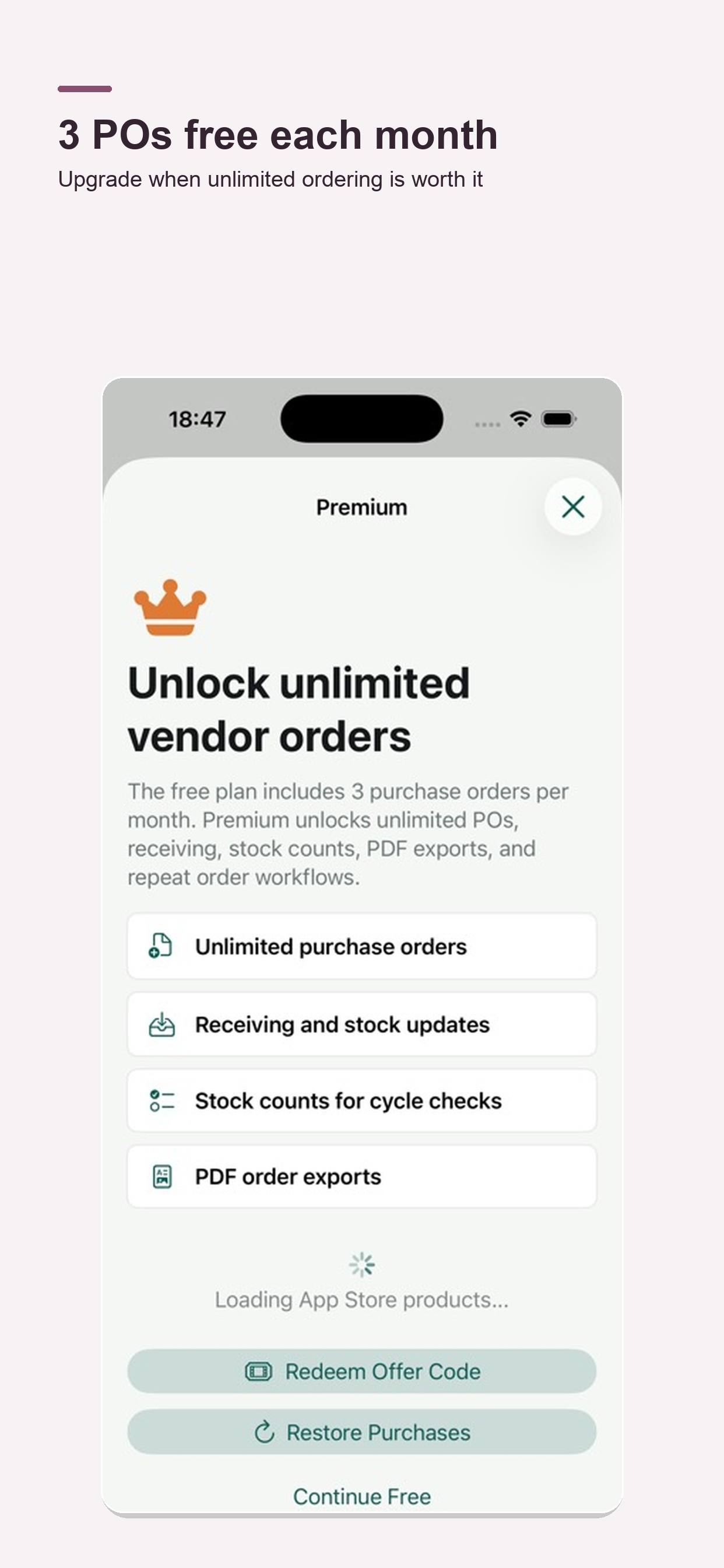 Purchase Order VendorCue screenshot 5