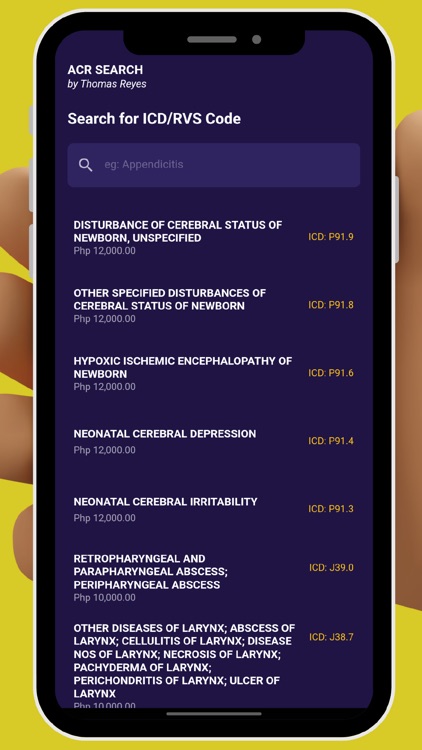 ICD RVS Search for PhilHealth