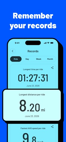 CoBike: Speed, Distance & Time iPhone screenshot