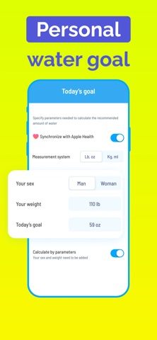Drink water tracker Reminder Screenshot 5 of 7