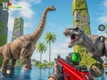 Dinosaur Hunting World Game iPad screenshot