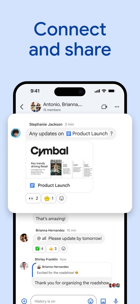 Google Chat - Seamless Sharing