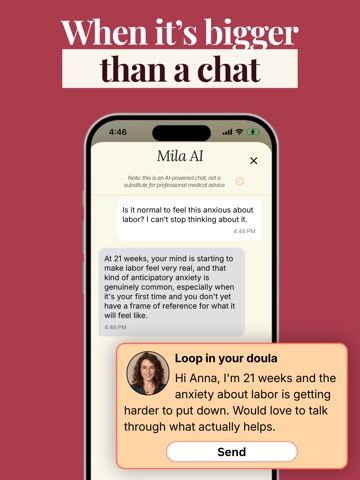 Mila: Pregnancy Companion iPad screenshot