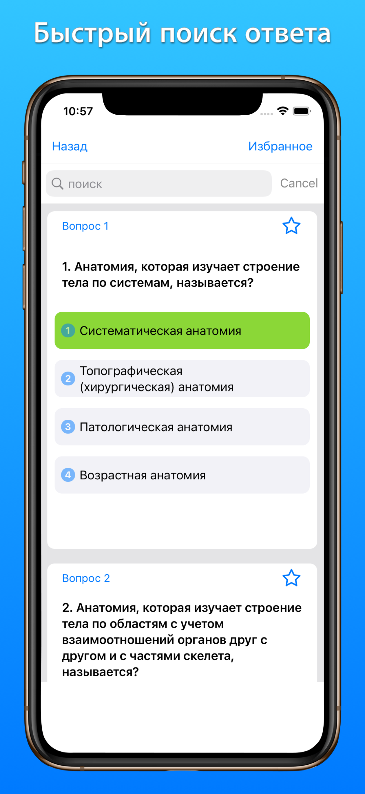 Анатомия человека: тесты 2026