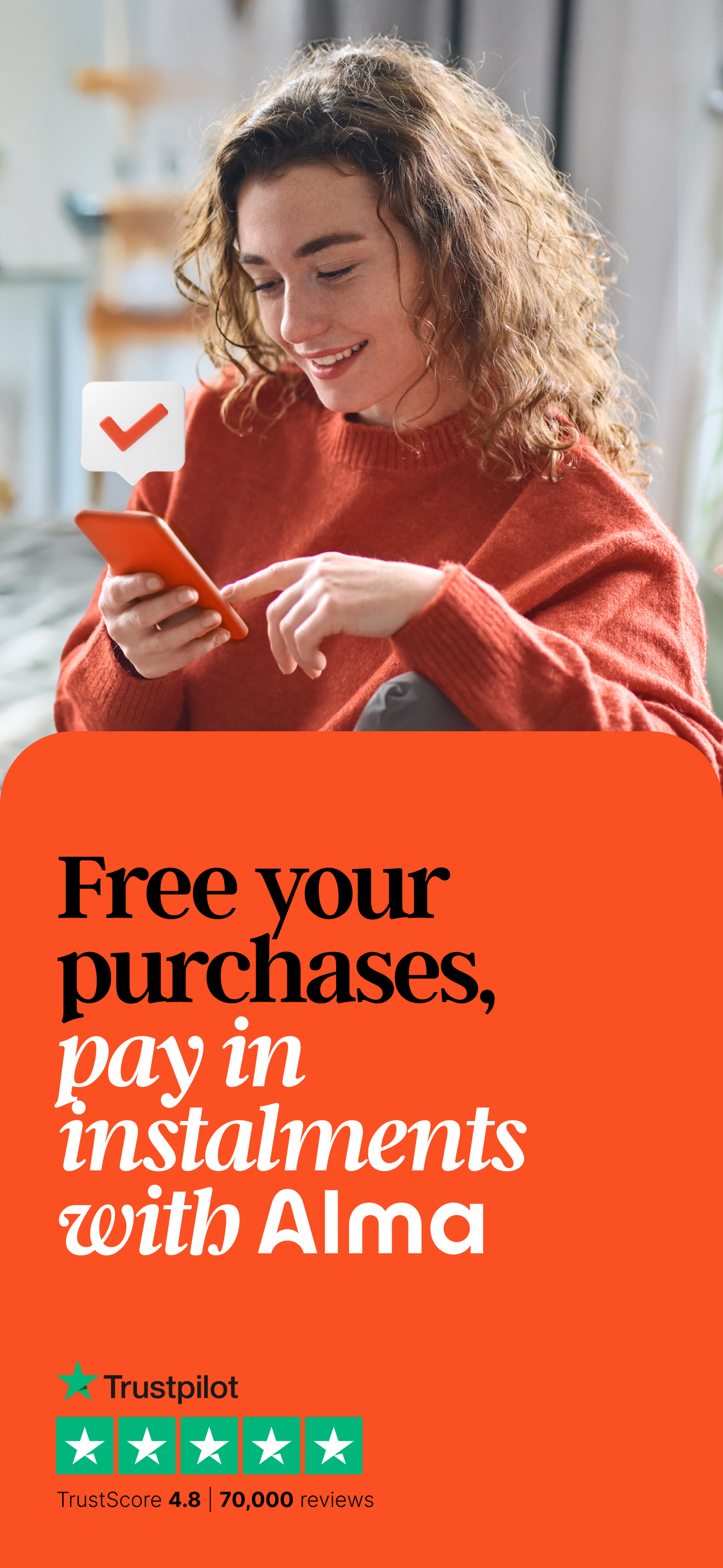 Alma | Payment in installments