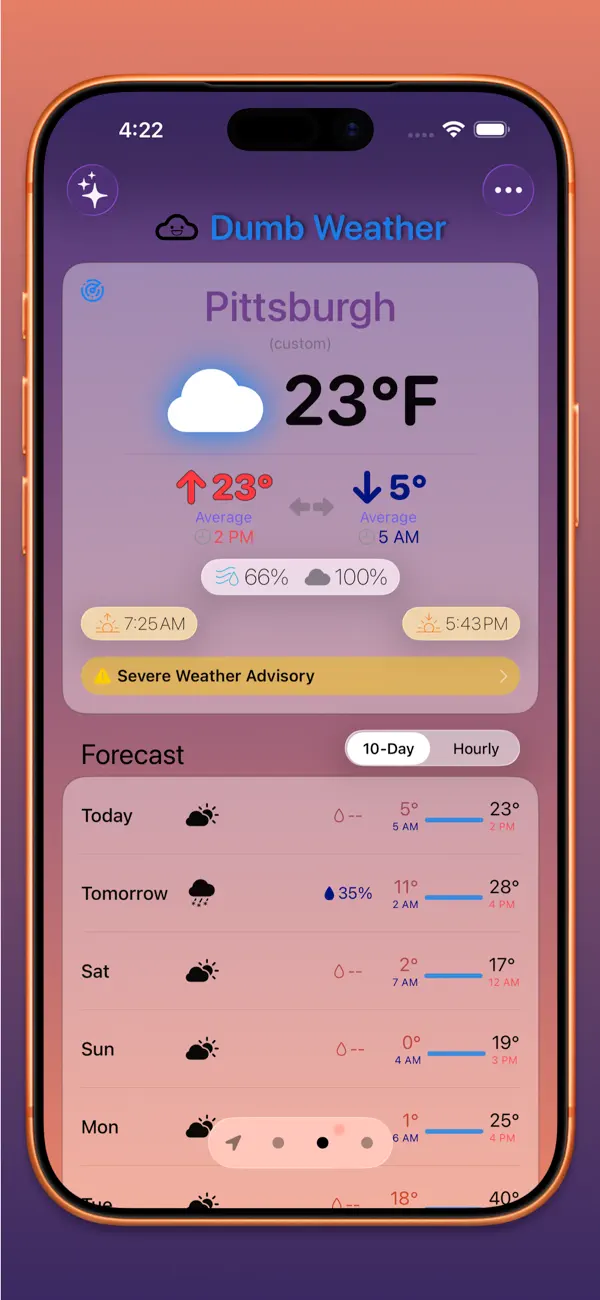 Dumb Weather Screenshot 2
