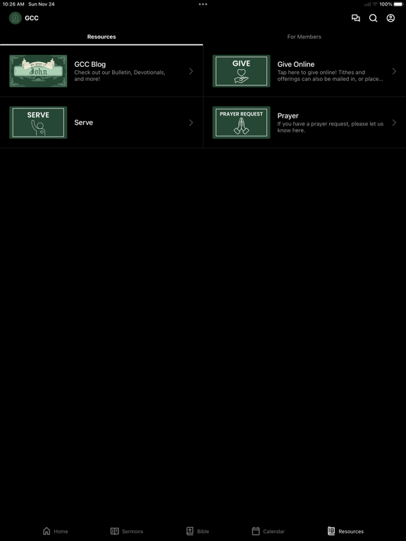 Glendale Christian Church - MO iPad screenshot