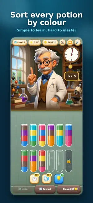 Potion Clash: Color Sort screenshot 2