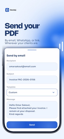 Devisly: Quotes & Invoices AI Screenshot 6 of 7