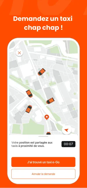 e-Go : Trouvez un Taxi screenshot 2