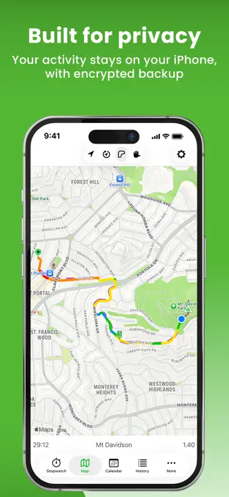 Walkmeter Walking & Hiking GPS : capture d’écran 3 sur 9